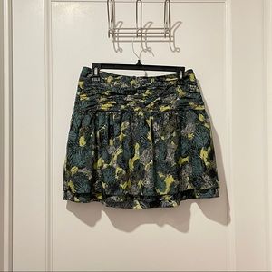 Kensie Green (Sz. 4) Print Skirt